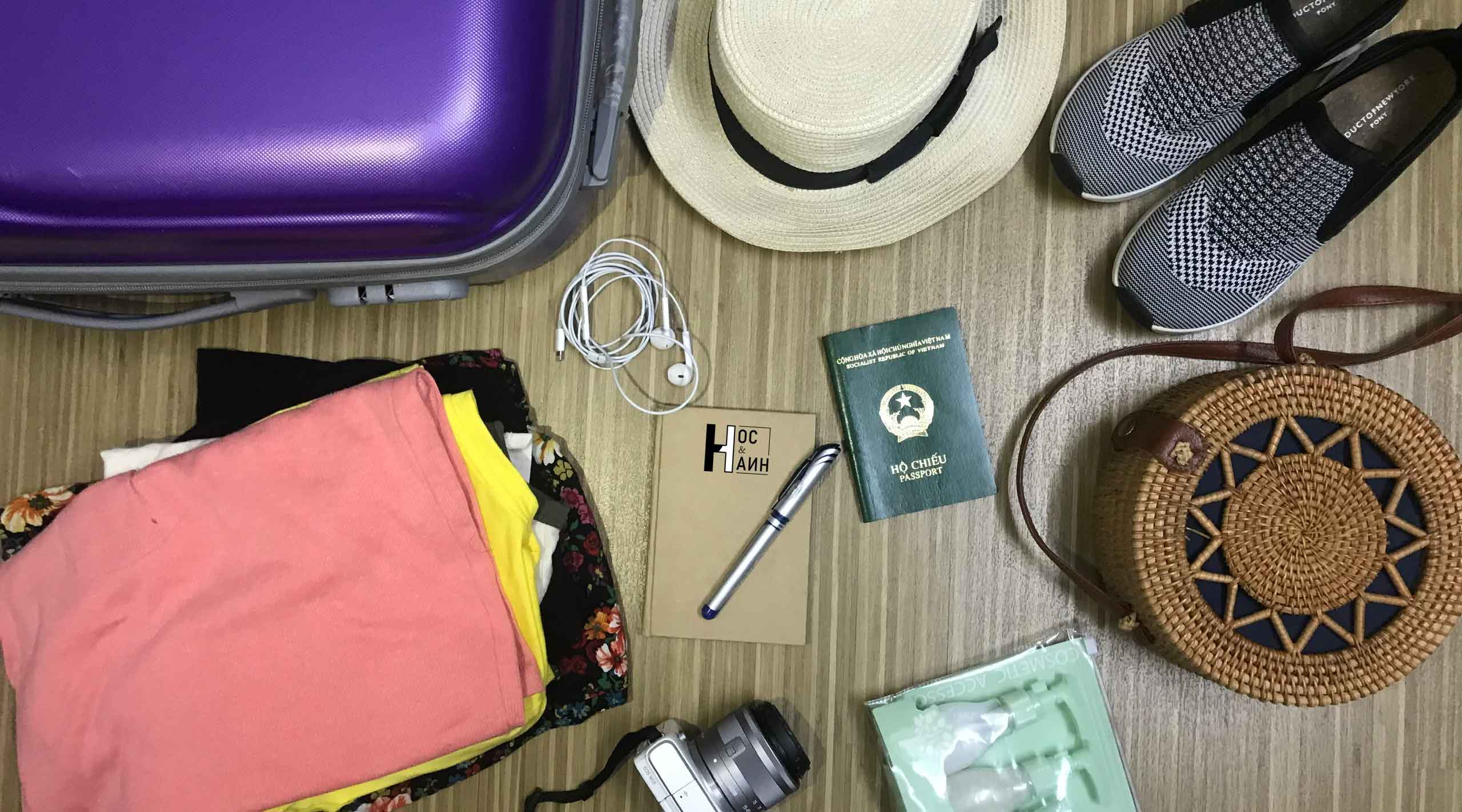 chuẩn bị hành lý khi đi du lịch
