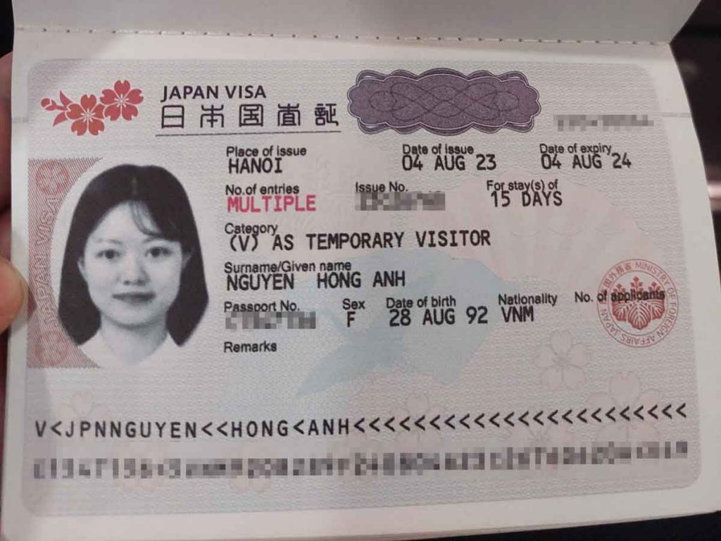 visa multiple Nhật